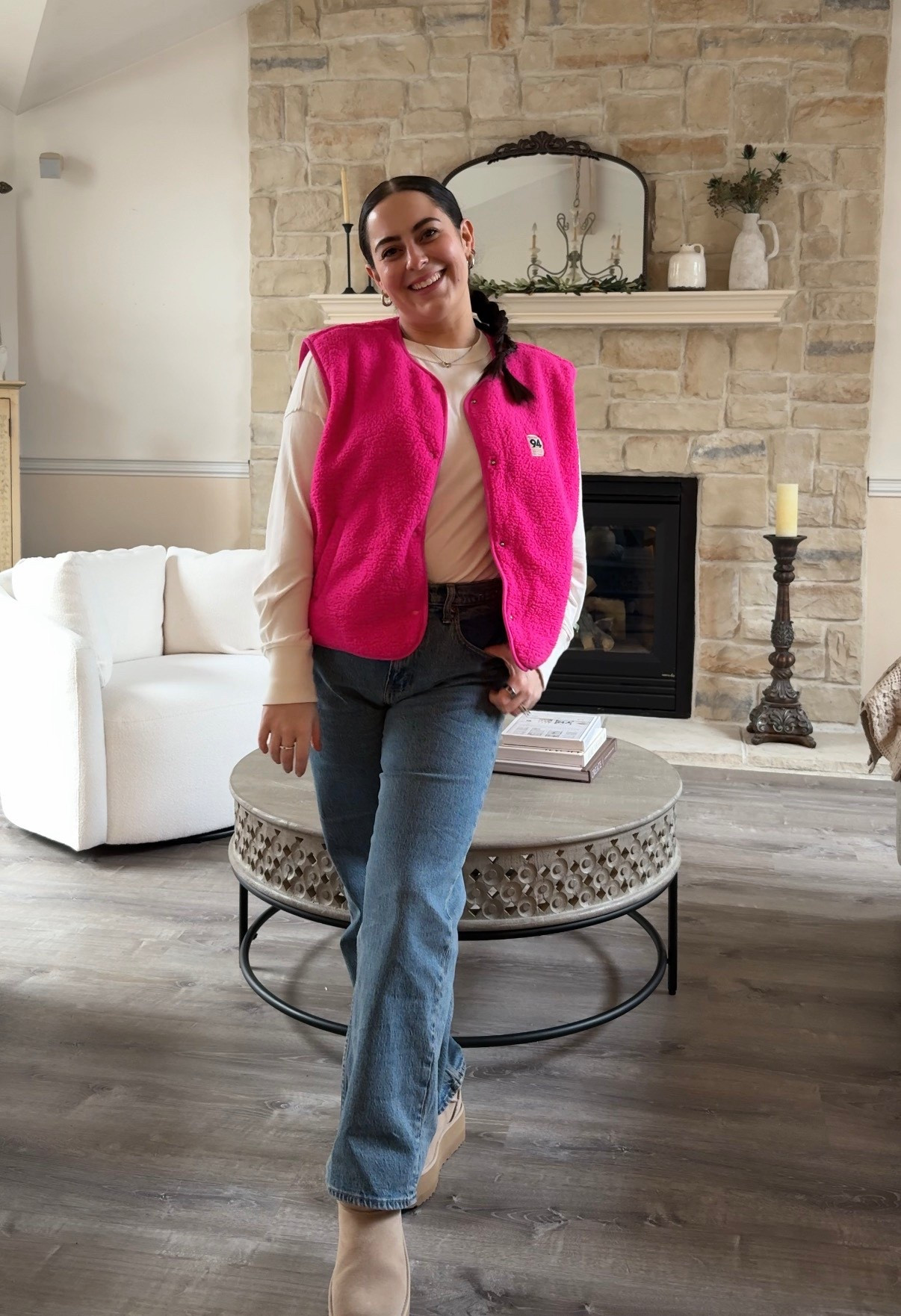 Neutral base, fun twist 💗
This pink vest instantly upgrades a simple tee + jeans combo. (And on super sale right now!) Easy layers, comfy shoes, and very much my everyday uniform. All linked 🤍

#LTKootd #LTKmomlife #LTKSaleAlert