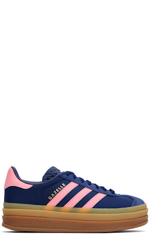 adidas Originals - Blue & Pink Gazelle Bold Sneakers | SSENSE