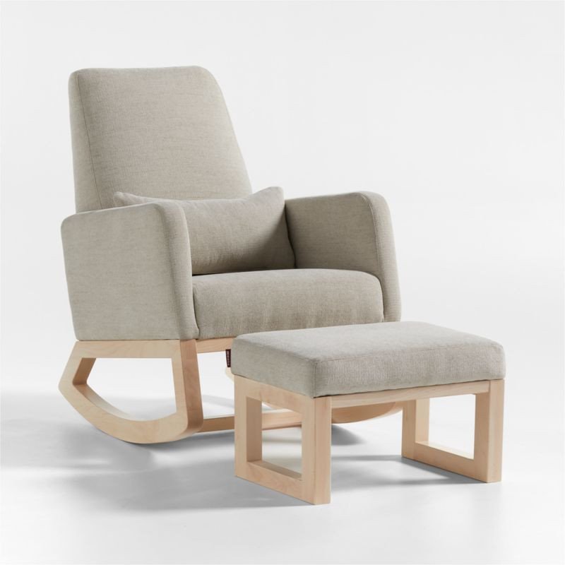 Joya Beige Nursery Rocking Chair and Ottoman | Crate & Kids | Crate & Barrel