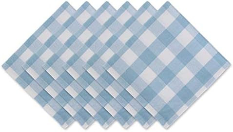 Amazon.com: DII Buffalo Check Collection, Classic Farmhouse Tabletop Set, Napkin Set, 20x20, Ligh... | Amazon (US)