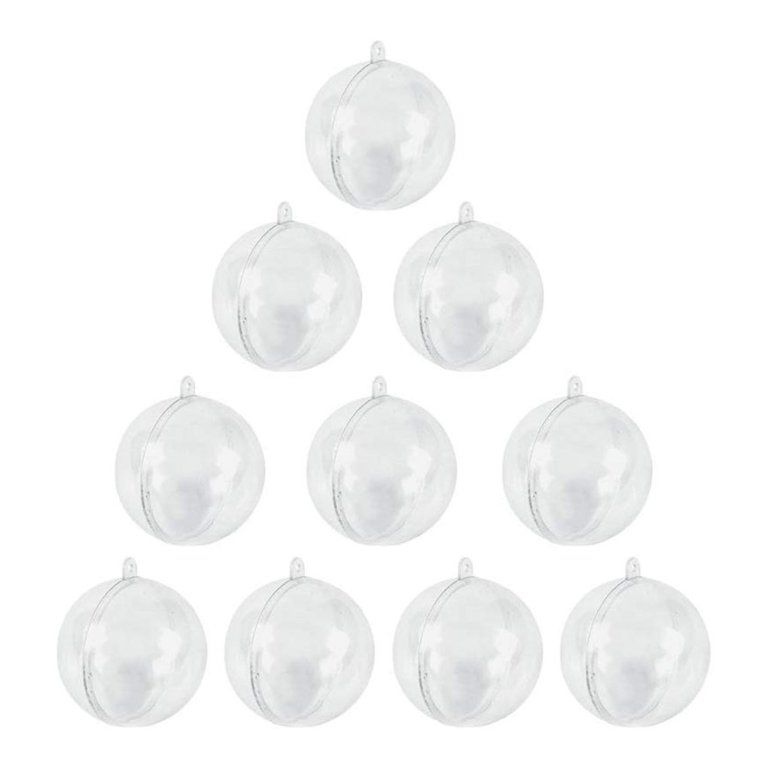 Cusimax 10pcs 4cm Transparent Fillable Balls Clear Fillable Ornaments Balls Christmas Tree Home D... | Walmart (US)