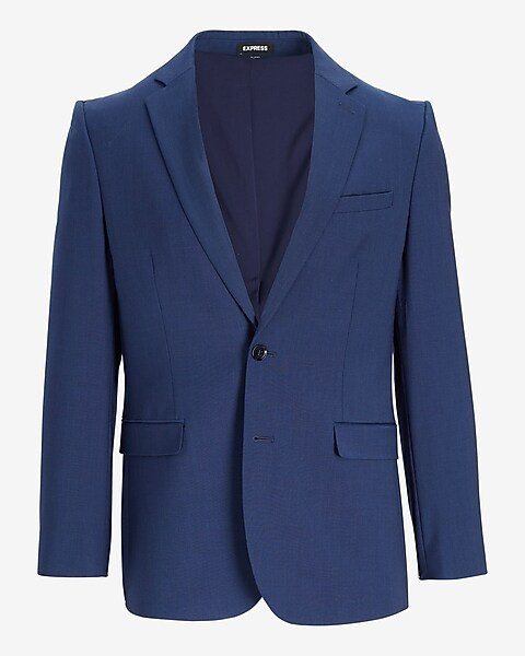 Extra Slim Blue Wool-Blend Washable Modern Tech Suit Jacket | Express