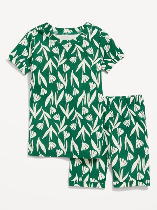 Snug-Fit Graphic Pajama Shorts Set for Toddler & Baby | Old Navy (US)