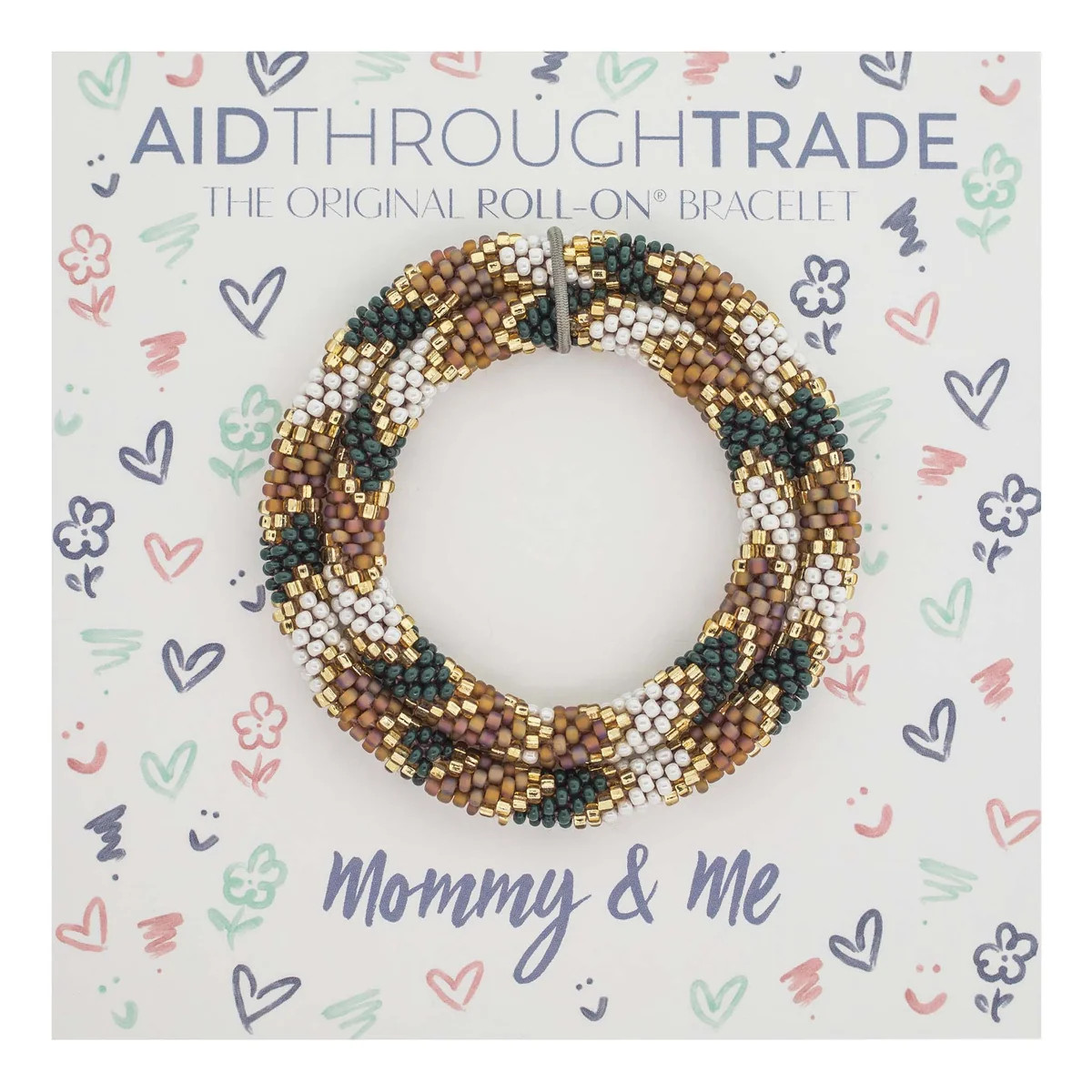 Mommy & Me Roll-On® Bracelets  Spruce | Aid Through Trade