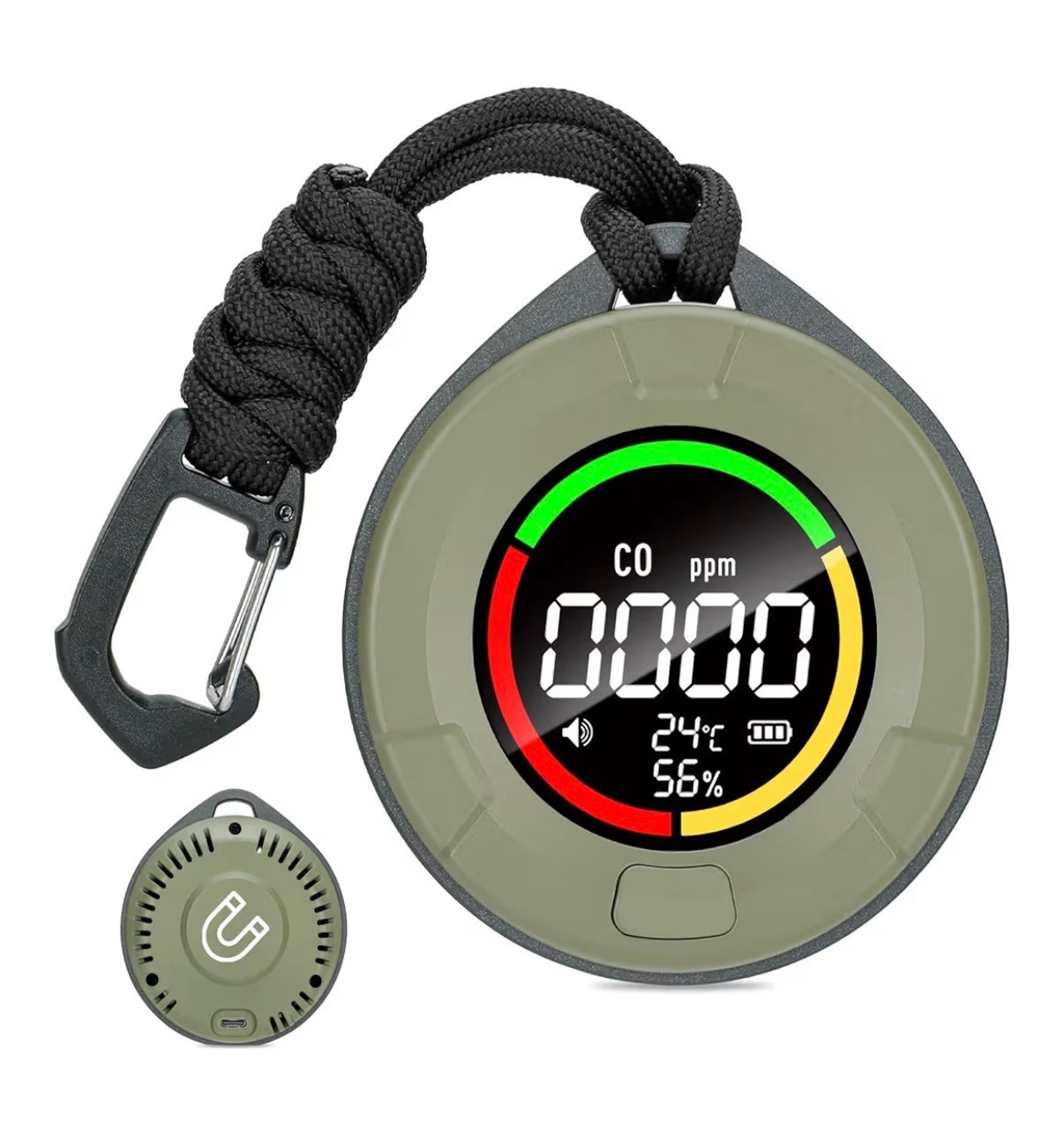 Portable Carbon Monoxide Detector for Travel, Mini 3-in-1 Carbon Monoxide Monitor with Magnetic Suction, RV CO Detector Alarm Temp/Humidity Sensor, Rechargeable CO Monitor 120-140HR Standby

Travel must have 
Safety

#LTKTravel