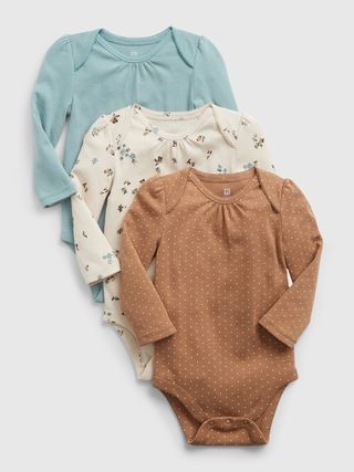 Baby 100% Organic Cotton Print Bodysuit (3-Pack) | Gap (US)