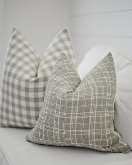 linen plaid | with lavender and grace