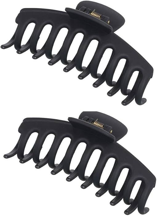 2 Pack Big Hair Claw Clips Nonslip Large Claw Clip for Women and Girls Hair,Strong Hold Grips Hai... | Amazon (US)