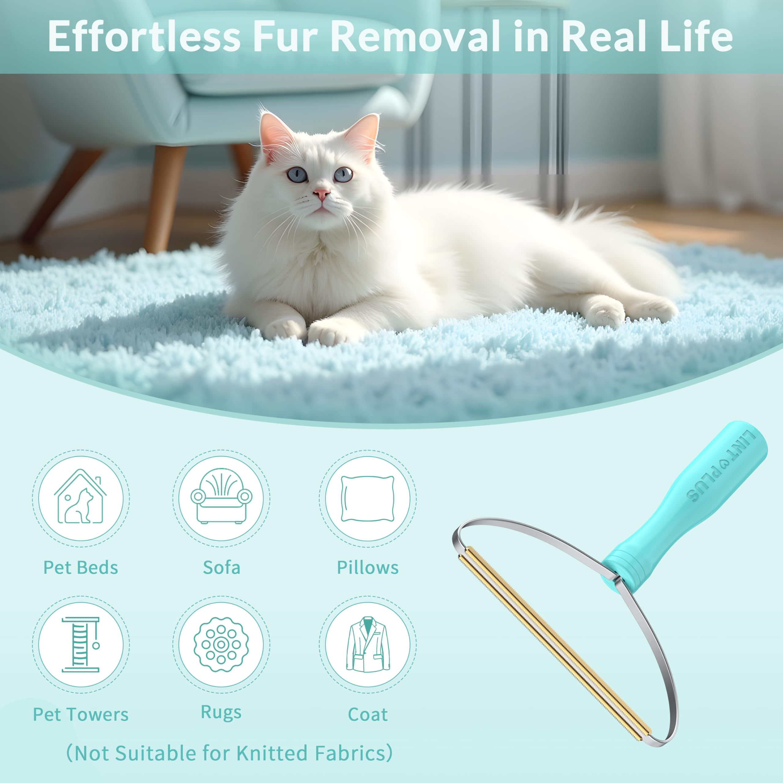 Deep Cleaner Pro Pet Hair Remover-Special Cat Hair Remover Multi Fabric Edge and Carpet Rake Scra... | Amazon (US)
