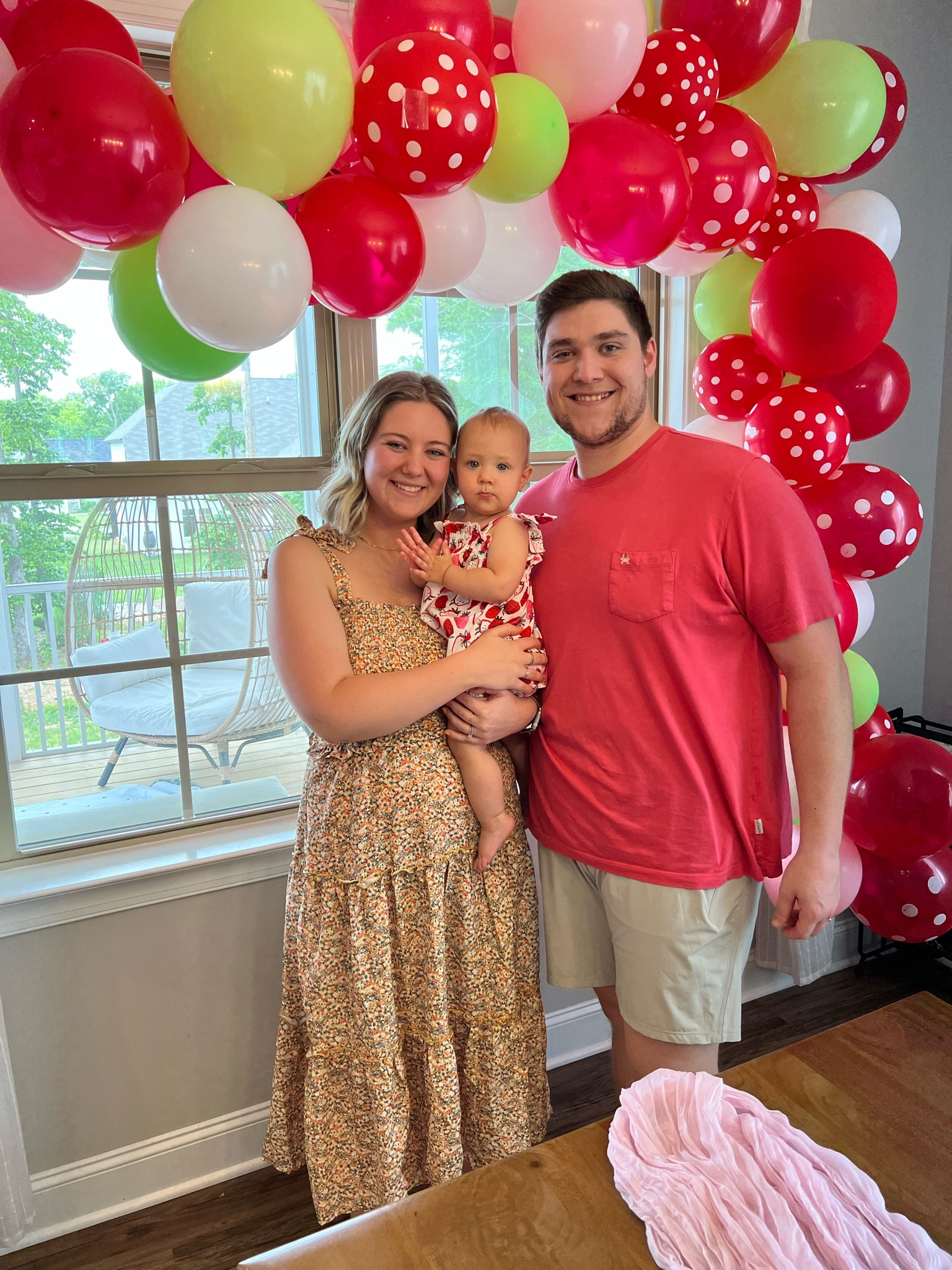 a berry sweet day to celebrate my girls berry first birthday! Baby girl, girl mom, first birthday, berry first birthday theme, strawberry birthday, berry birthday, red and pink birthday, family photo, mommy and me, matching outfits

#LTKkids #LTKFind #LTKfamily