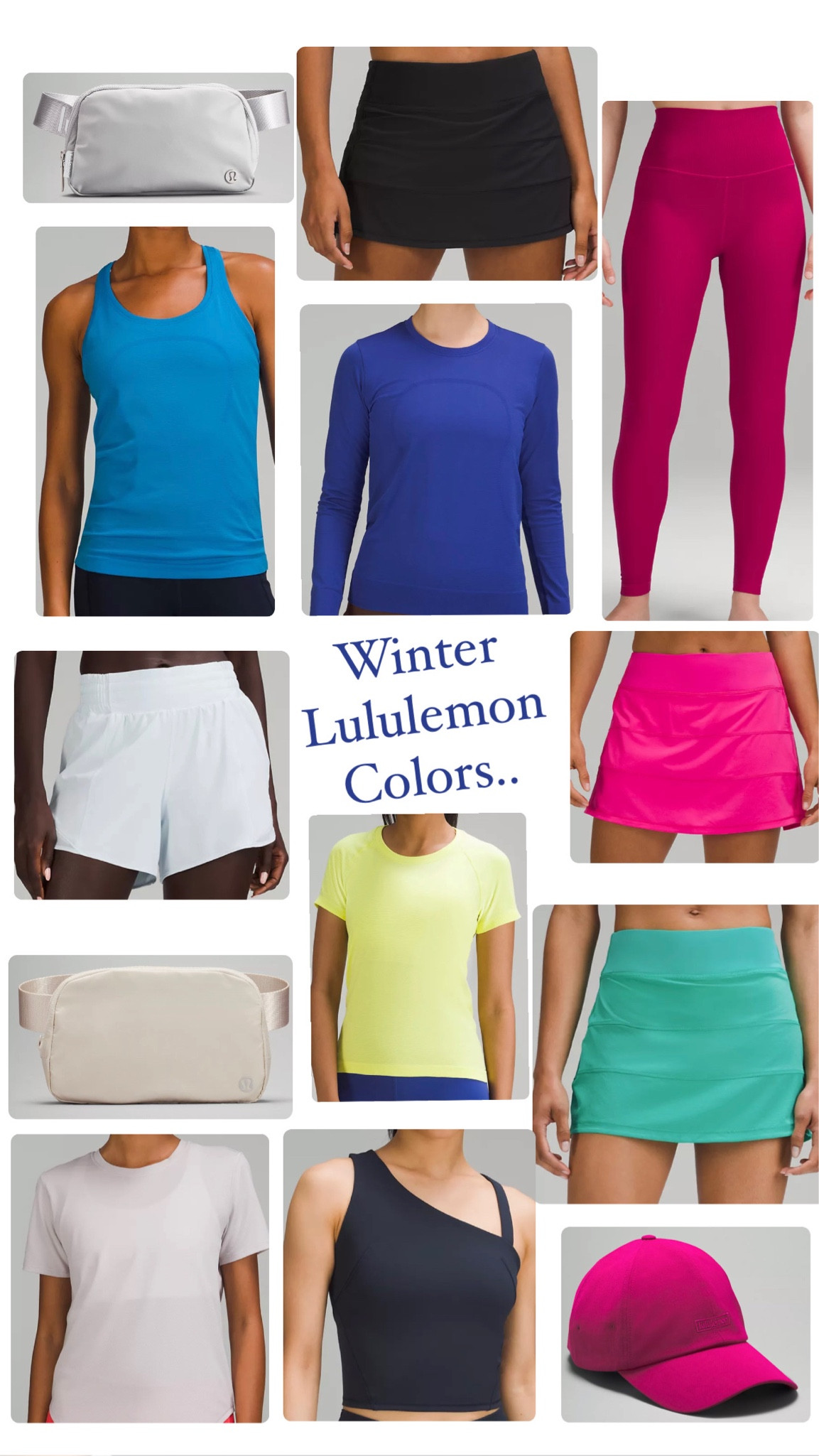 #HOCwinter colors at #lululemon now! 

Poolside
Wild berry
Sonic pink
Electric lemon 
Pastel blue
Psychic
True navy
Chrome
White opal
Silver drop
Black 


#LTKsalealert #LTKunder100 #LTKfit