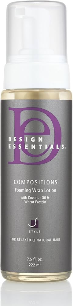 Design Essentials Compositions Foaming Wrap Lotion for Relaxed & Natural Hair, 7.5 Ounce | Amazon (US)