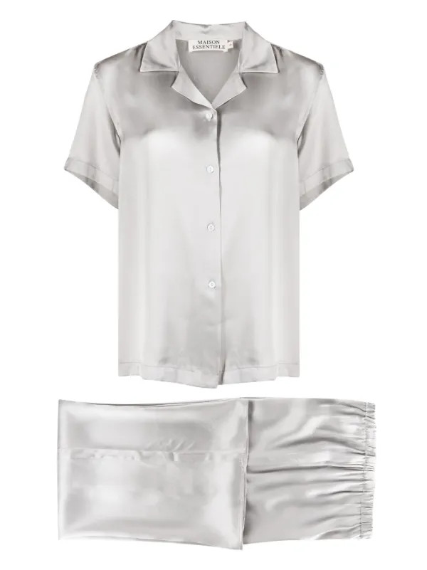 Maison Essentiele Silk Pyjama Set - Farfetch | Farfetch Global