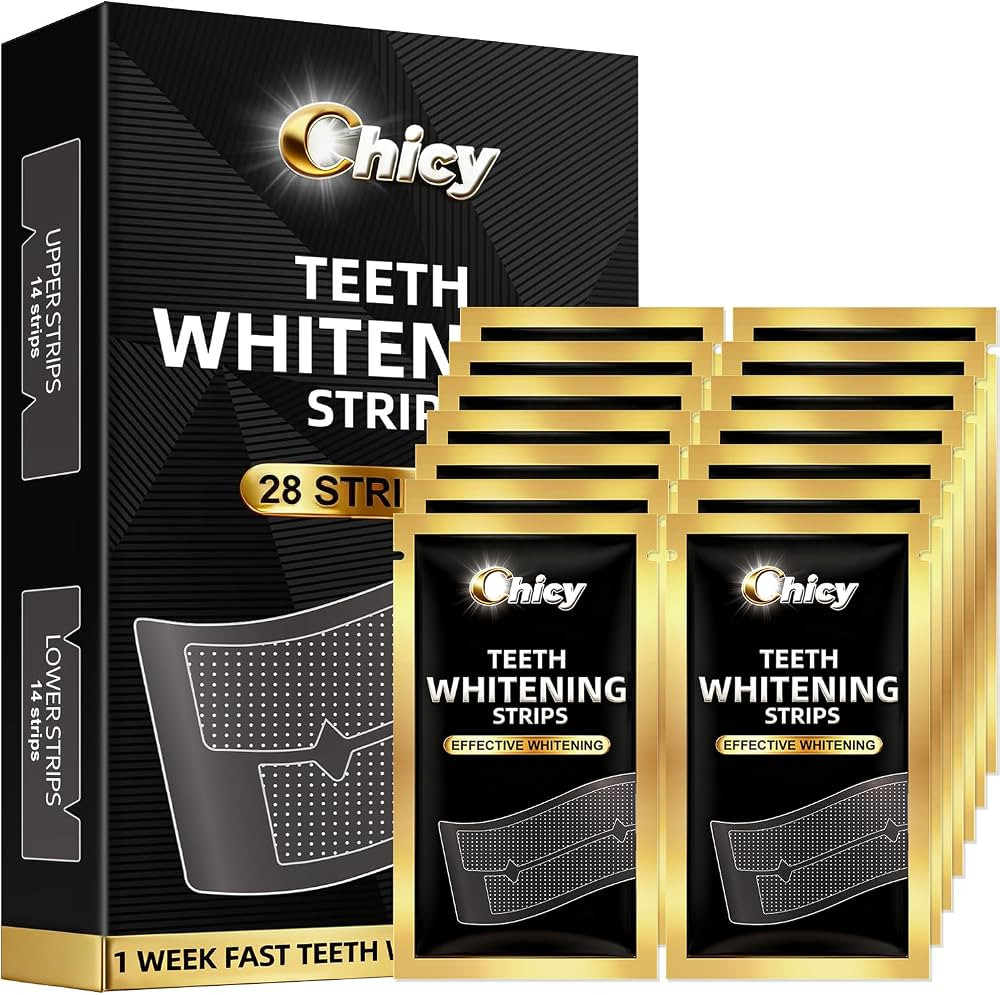 Teeth Whitening Strips 14 Treatments - Enamel-Safe & No-Sensitivity & No-Slip Whitening Strips - ... | Amazon (UK)
