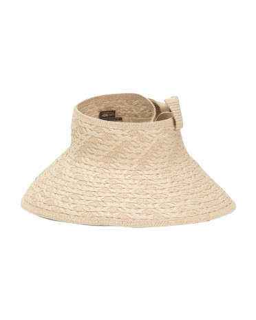 Paper Straw Rollup Visor | TJ Maxx