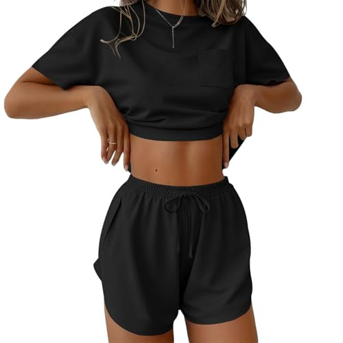 Ekouaer Womens Pajama Sets Sexy Lounge Sets Side Split Short Pj Sets Cute Pjs 2 Piece Comfy Sleep... | Amazon (US)