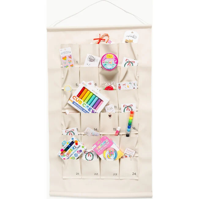 Gathre x Maisonette Girls' Small Advent Calendar Bundle (Beige) | Maisonette