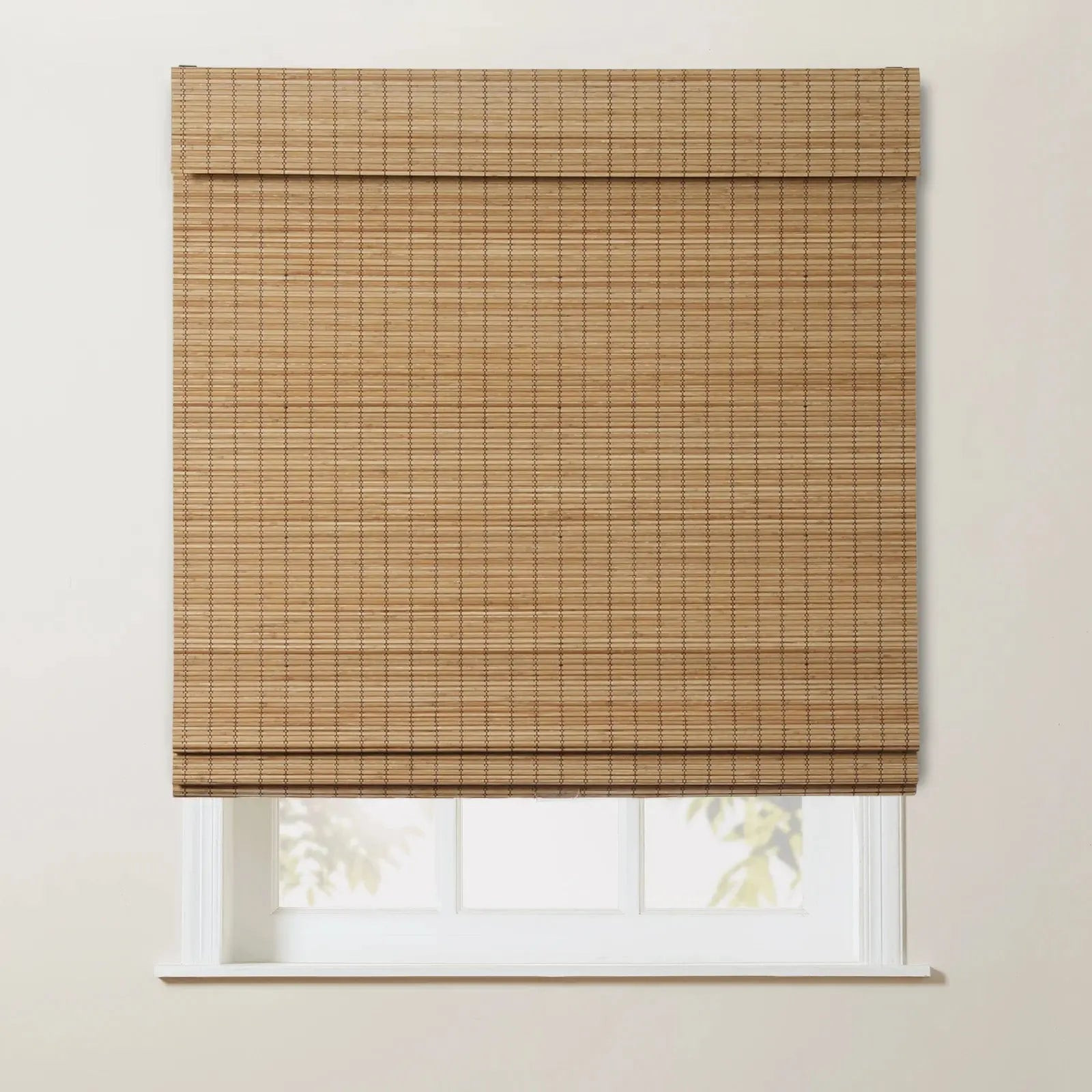 Sybil Bamboo Roman Shade - Flax | TWOPAGES