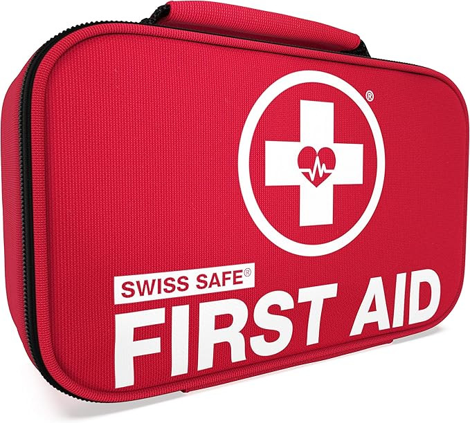 Swiss Safe 2-in-1 First Aid Kit (120 Piece) + Bonus 32-Piece Mini First Aid Kit: Compact, Lightwe... | Amazon (US)