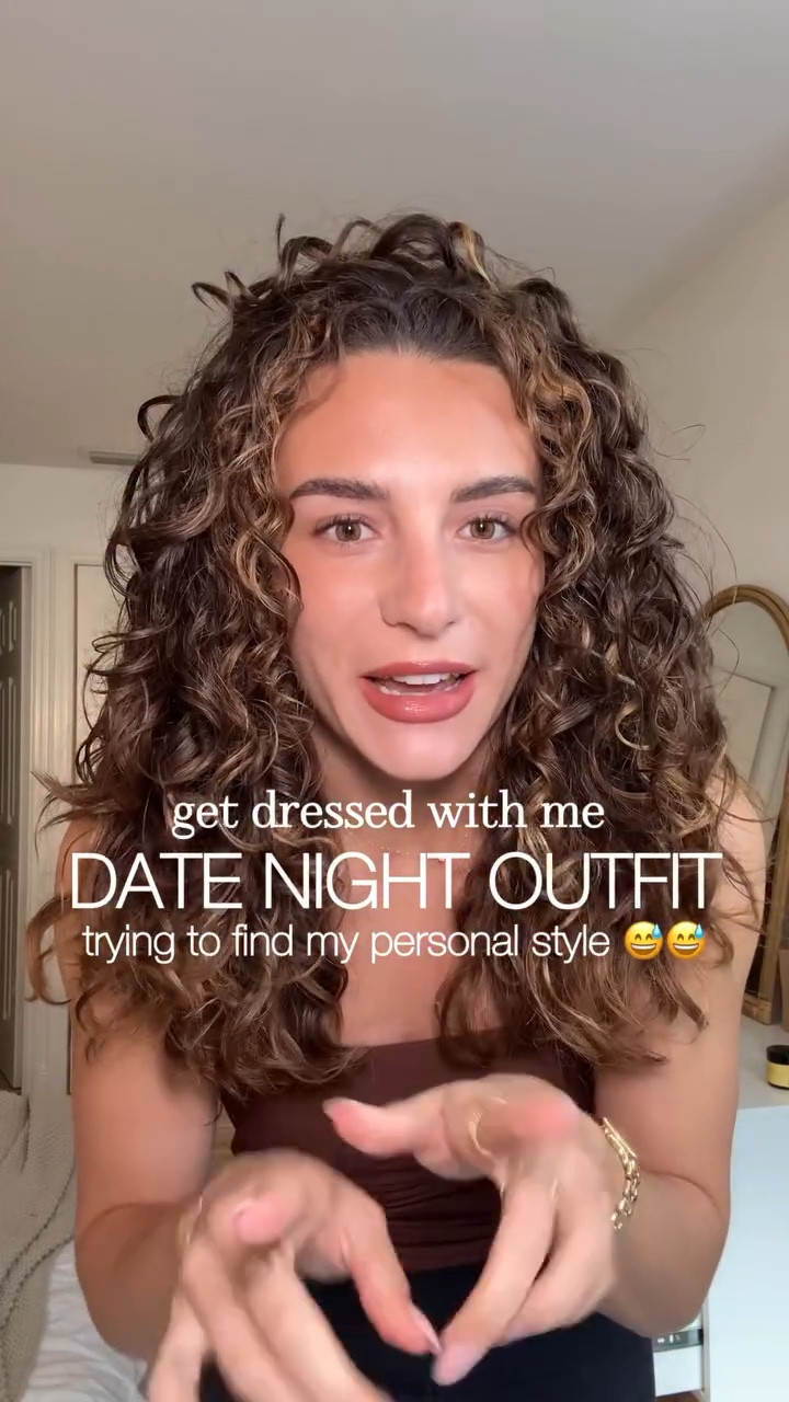 okay watching back I kinda think the green sambas and brown cos bag would have ate too but what was your favorite?? will tag everything on LTK ✨✨ #personalstyle #grwm #datenightoutfit #outfitrepeater