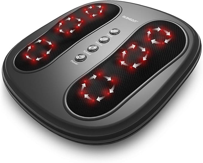 QUINEAR Foot Massager with Heat, Shiatsu Foot Massage Machine Electric Deep Kneading Heated Feet ... | Amazon (US)