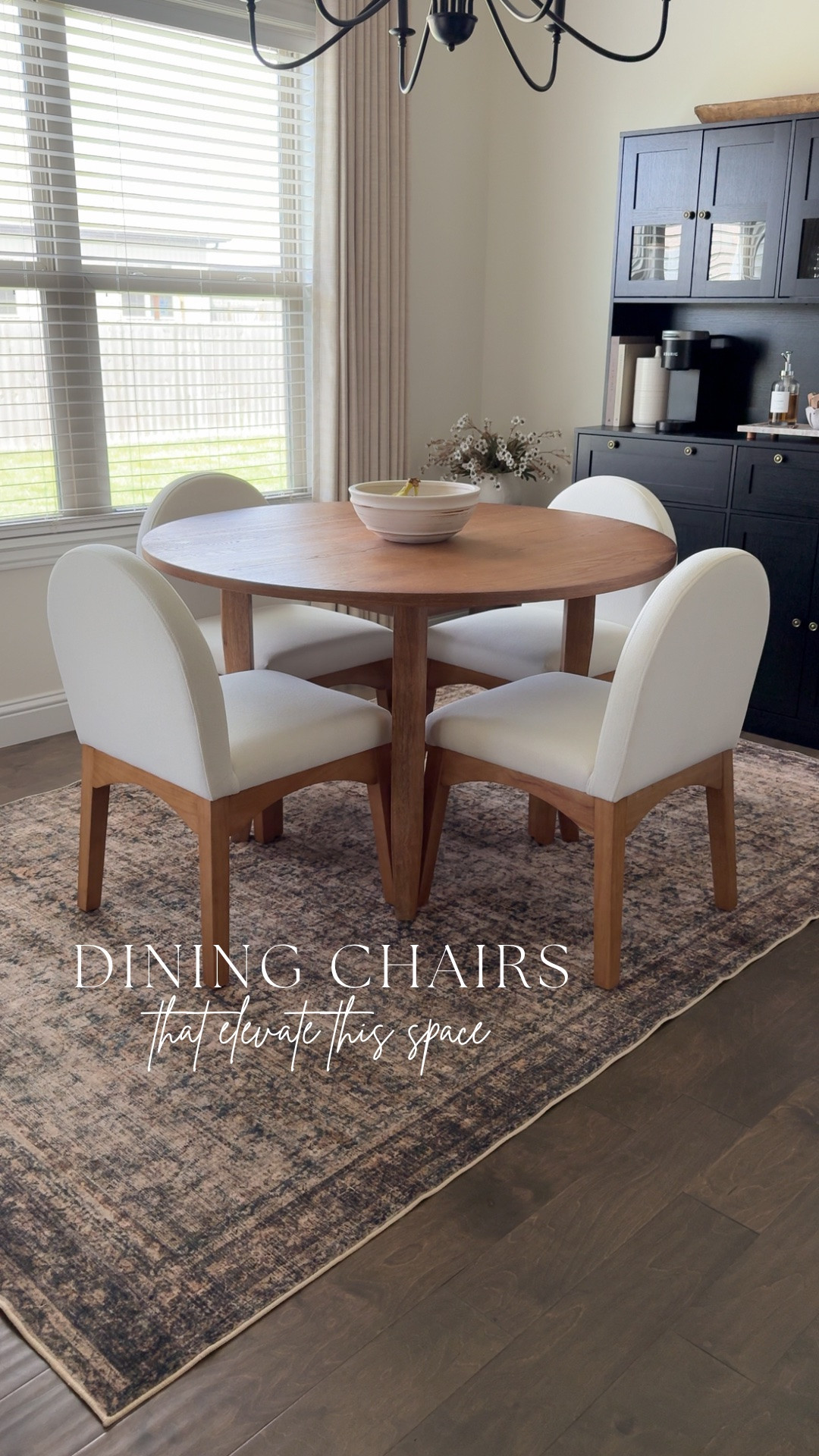 I’ve been wanting to update this space with something that felt a little more elevated while still keeping it warm and inviting, and these chairs were the perfect choice. They instantly make the whole dining area feel softer, more refined, and pulled together ✨

#LTKHome