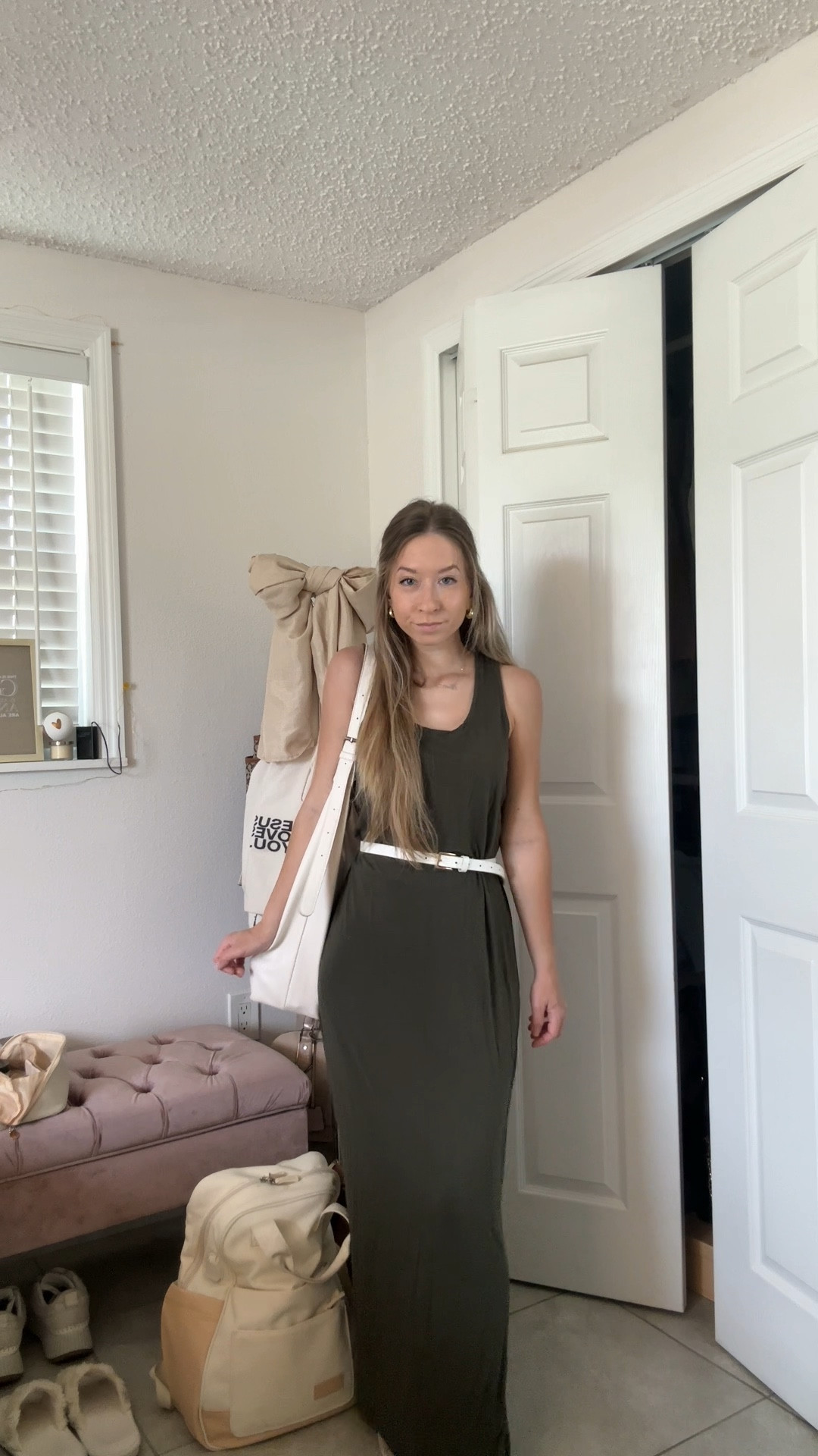 casual green summer dress outfit🌿🤍 dress is on sale under $20 (some sizes under $10) wearing size small!

#LTKSeasonal #LTKootd