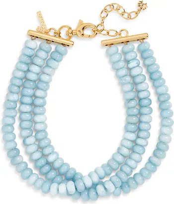 Diana Triple Row Blue Aventurine Choker | Nordstrom