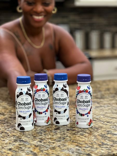Pick up the new Chobani Zero Sugar Drinks on your next Target run! *not a low calorie food 

These are the perfect option for an on the go snack, that still provides nutrition on demand. Go grab them now! 

#LTKFind #LTKfamily #LTKFitness