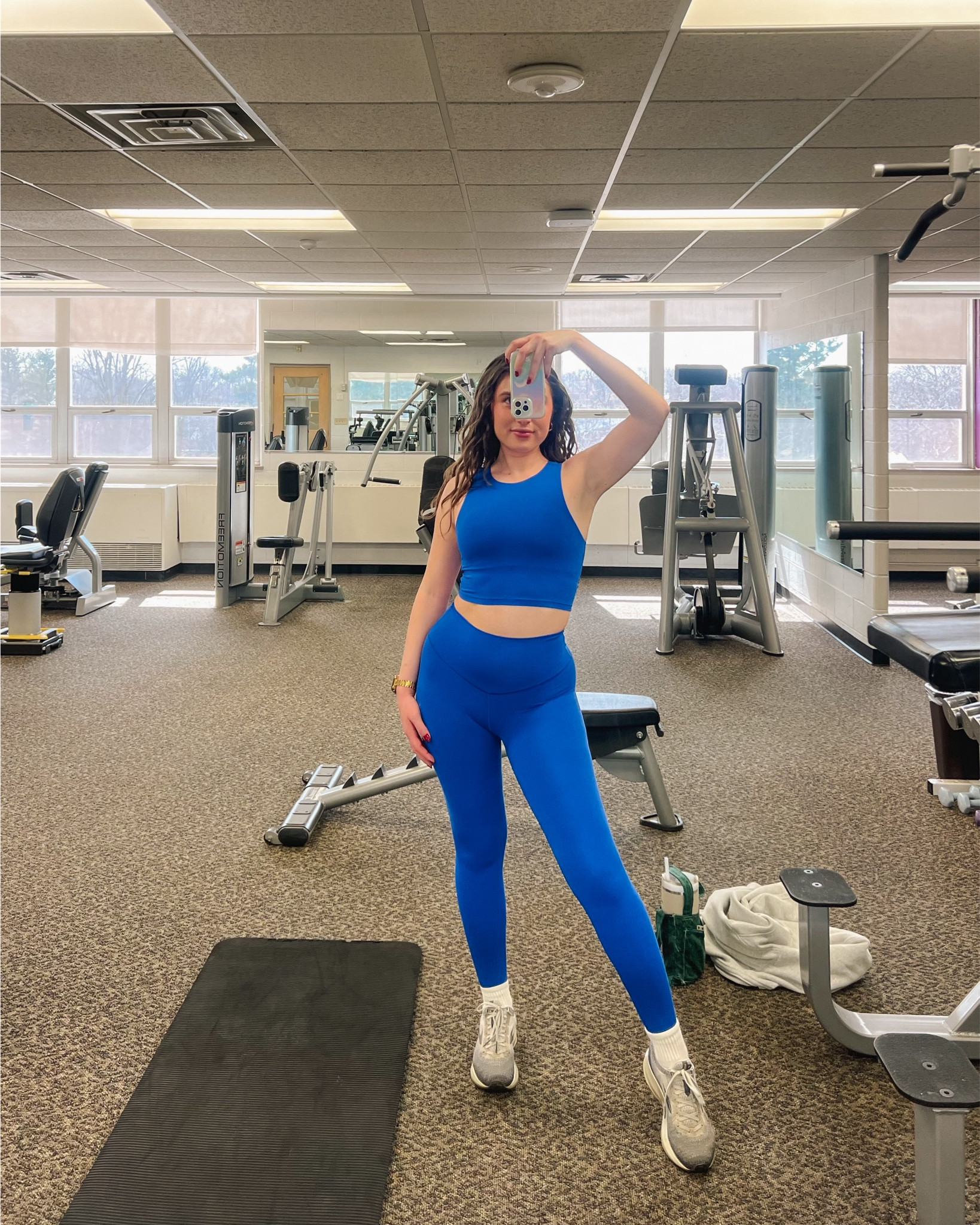 Blue workout set! 💙🦋

Offline by @Aerie Real Me Xtra High Neck Sports Bra in the color Yearbook size S

Offline by Aerie Real Me Xtra High Waisted leggings in the color Yearbook size S

Lululemon Scuba Oversized Half-Zip Hoodie in Heathered Core Ultra Light Grey size XS/S

HUE Women's Mini Crew Sock in White - One Size

Stanley Quencher H2.0 Tumbler 40 ounces in Dune

#Aerie #OfflineByAerie #RealMe
#WorkoutSet #LTKFindsUnder50 

#LTKSaleAlert #LTKActive