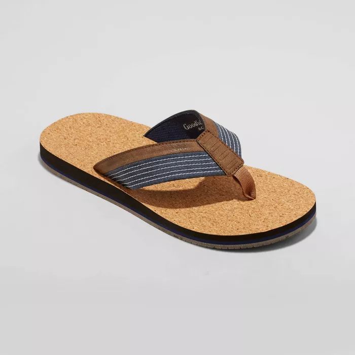 Men's Keegan Flip Flop Sandals - Goodfellow & Co™ Navy | Target
