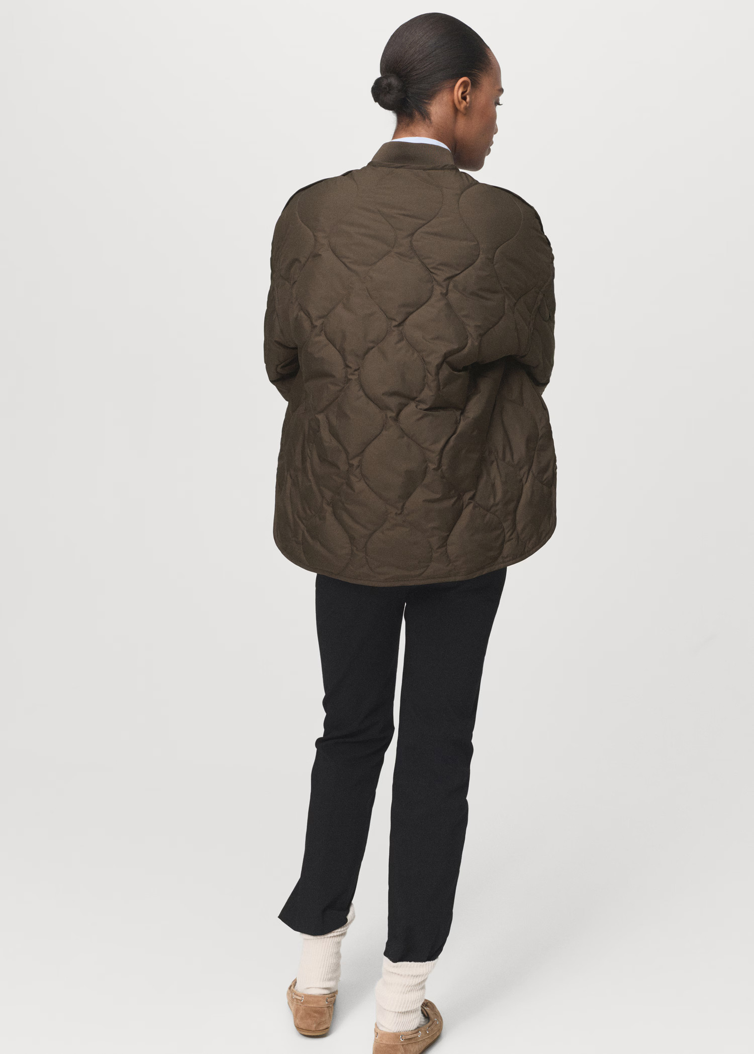 Oversized quilted anorak - Women | MANGO USA | Mango (US/MX/AU)