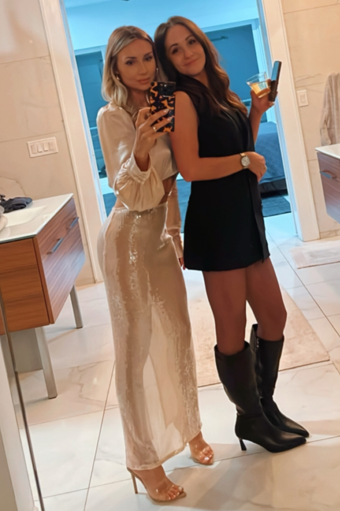 only pic I got of this outfit! the viral sheer sequin skirt was so festive for a NYE party 🎉 I am wearing size XS. 

#LTKFindsUnder50 #LTKSaleAlert #LTKFindsUnder100