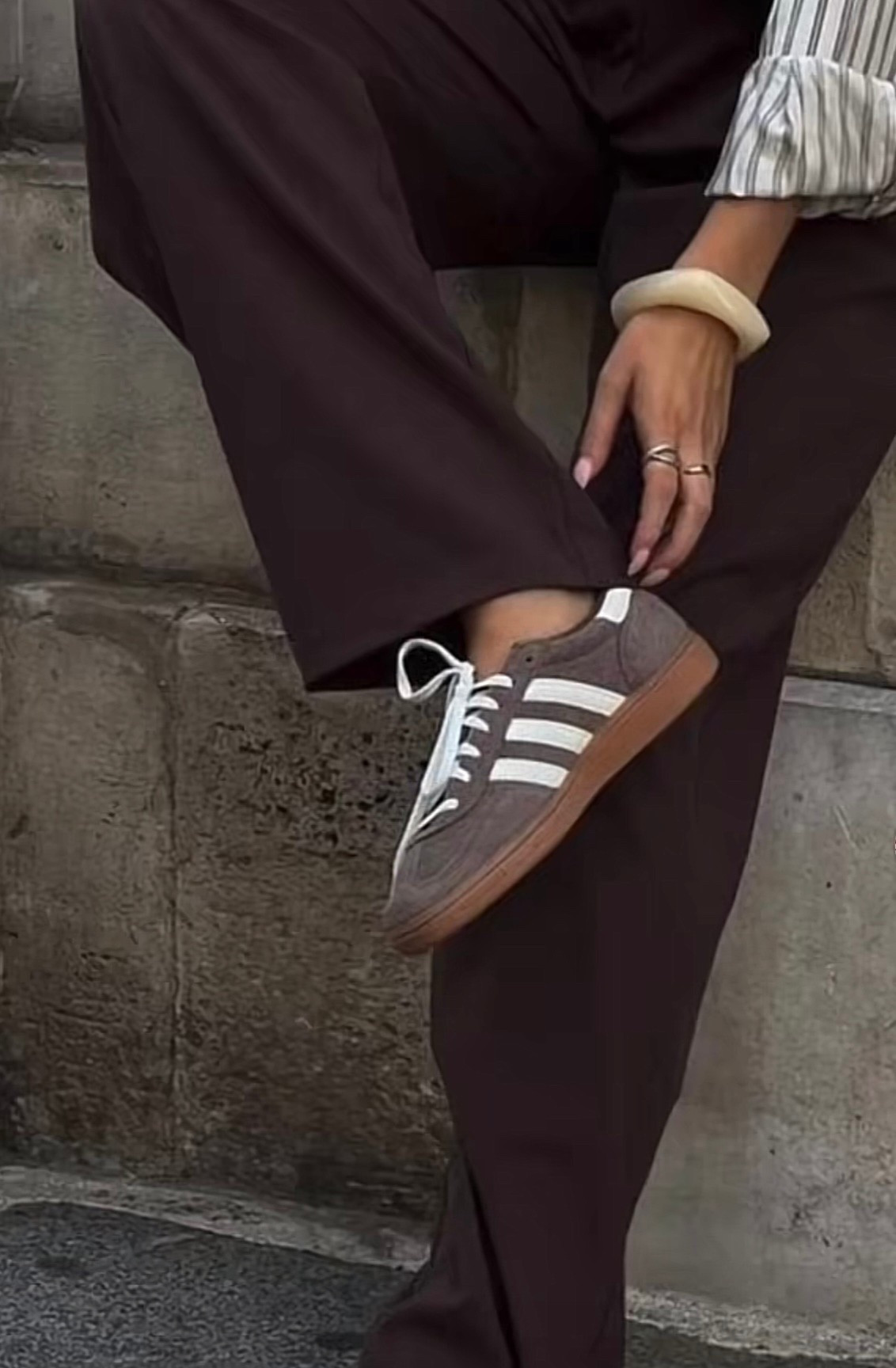Another day, another sneaker. Adidas Sambas collection continued/- I am obsessed with brown right now. 

#LTKootd #LTKmorningroutine #LTKmomlife