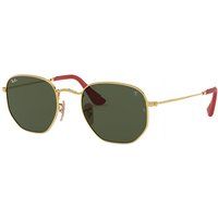 Ray Ban Rb3548nm scuderia ferrari collection Unisex Sunglasses Lenses: Green, Frame: Gold - RB3548NM F00831 51-21 | Ray-Ban UK