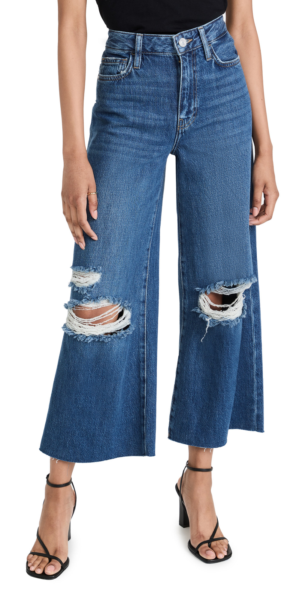 High Rise Wide Crop Jeans | Shopbop