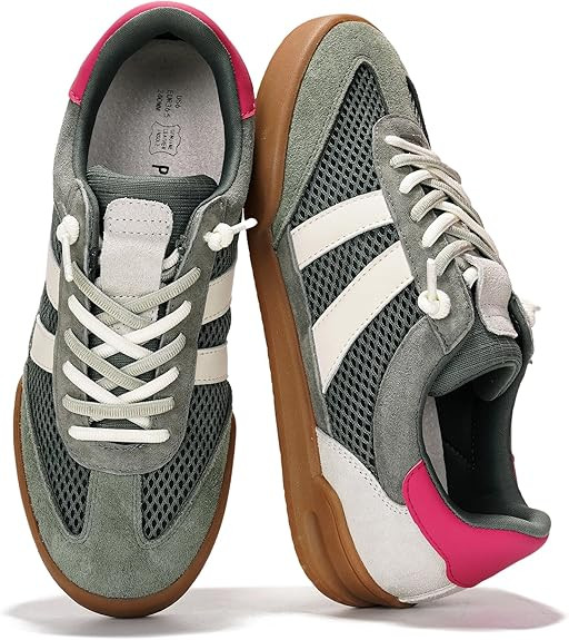 Project Cloud Genuine Leather Casual Sneakers for Women - Memory Foam Insoles Lace-Up Womens Shoe... | Amazon (US)