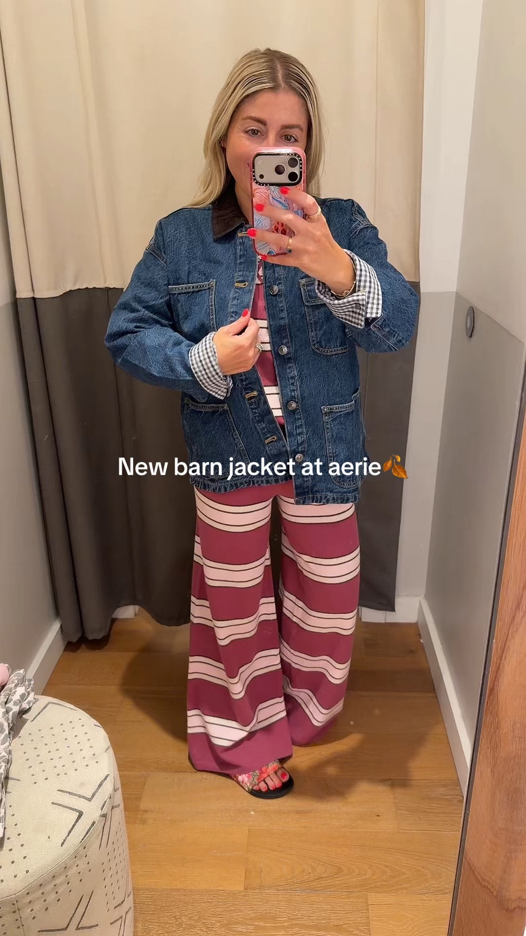 @Aerie barn jacket 
Size xs outfit and jacket 
Fall outfit

#LTKSaleAlert