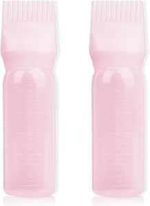 BLAAROOM Root Comb Applicator Bottle 6 Ounce, 2 Pack Hair Oil Applicator Bottle, Hair Dye Bottle ... | Amazon (US)