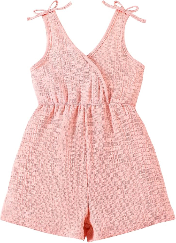 U·nikaka Toddler Girl Romper Soild Baby Girls Jumpsuit Shorts Sleeveless Infant Jumpsuit Shorts ... | Amazon (US)