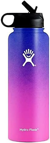 Stainless Steel Vacuum Insulated BPA-Free 40 0Z Water Bottle With Wide Mouth, Straw Lid and Slip-... | Amazon (US)
