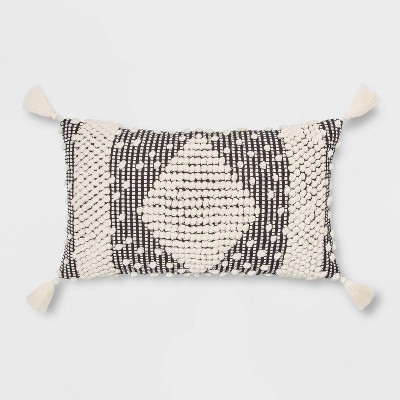 Lumbar Textured Diamond Throw Pillow - Opalhouse™ | Target