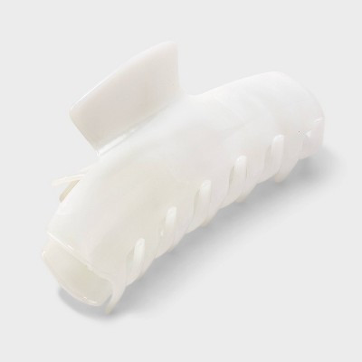 Swirl Hair Claw Clip - A New Day™ Heathered White: Securing Hair, Plastic & Steel, Solid Patter... | Target
