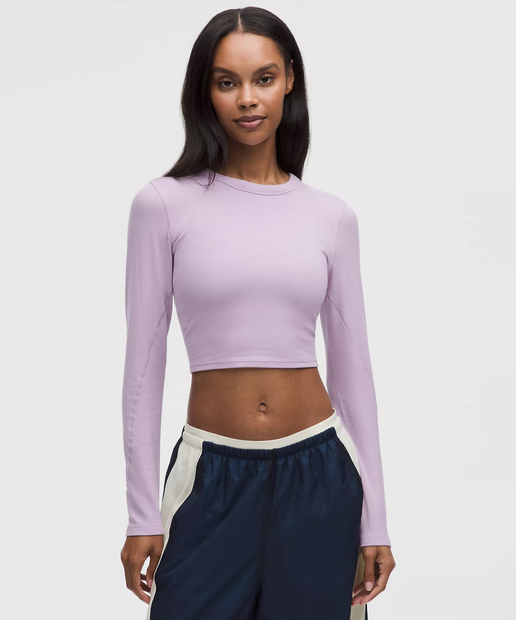 Hold Tight Straight-Hem Cropped Long-Sleeve Shirt | Lululemon (US)