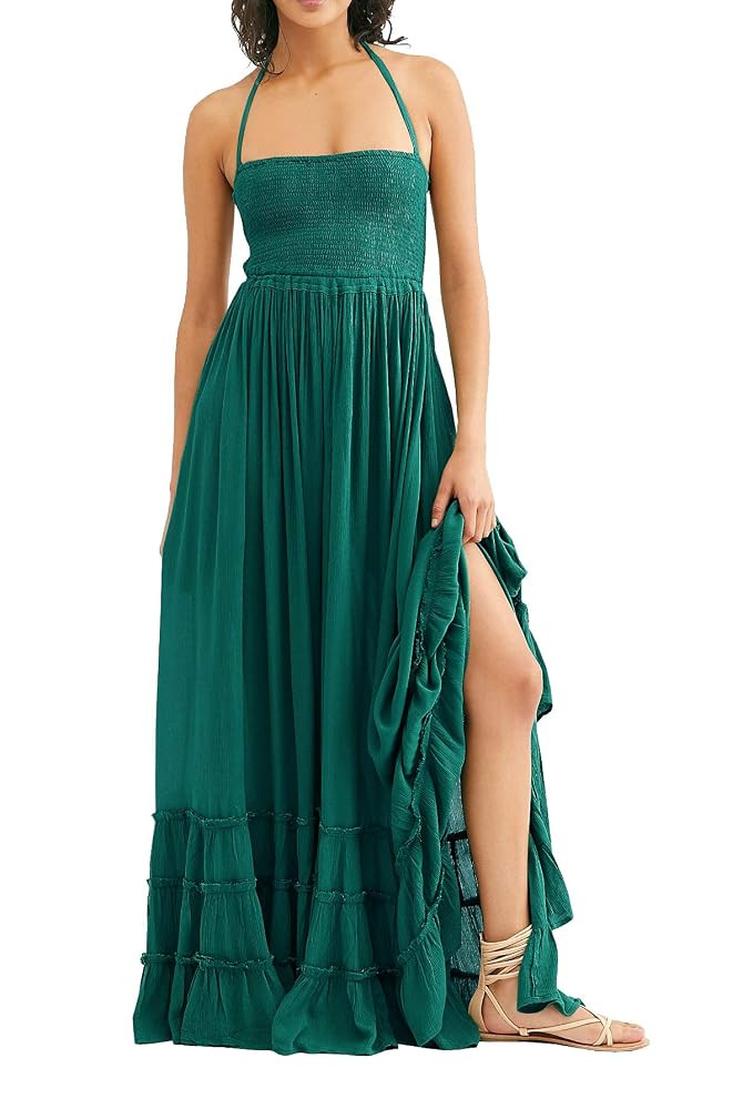 R.Vivimos Womens Summer Boho Sexy Backless Long Dresses | Amazon (US)