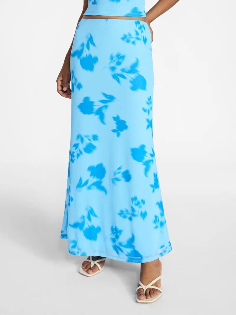 No Boundaries Mesh Maxi Skirt, Women's XXS-XXL | Walmart (US)