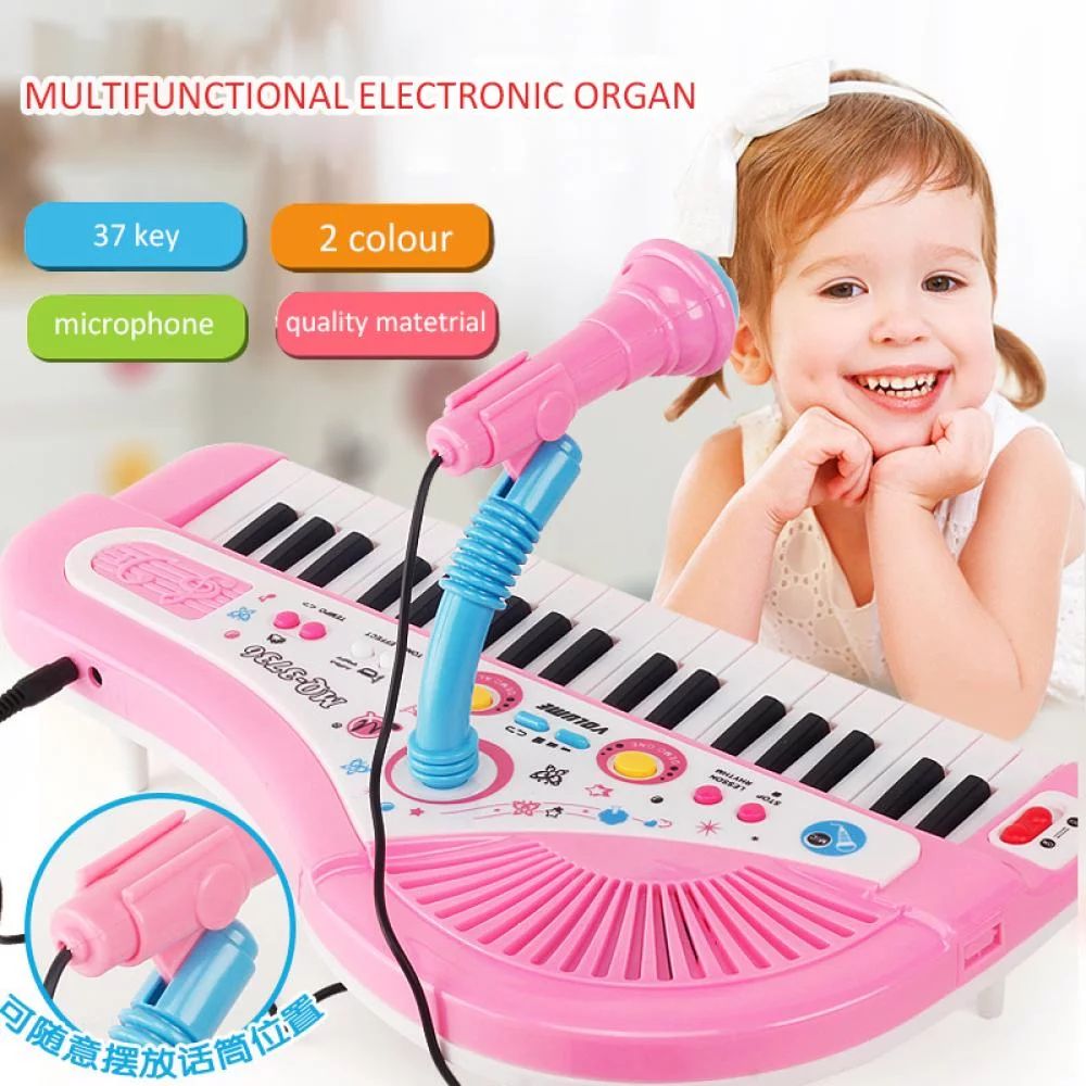 Balems Piano Keyboard Toy for Kids,34 Keys Multifunctional Musical Electronic Toy Piano With Micr... | Walmart (US)