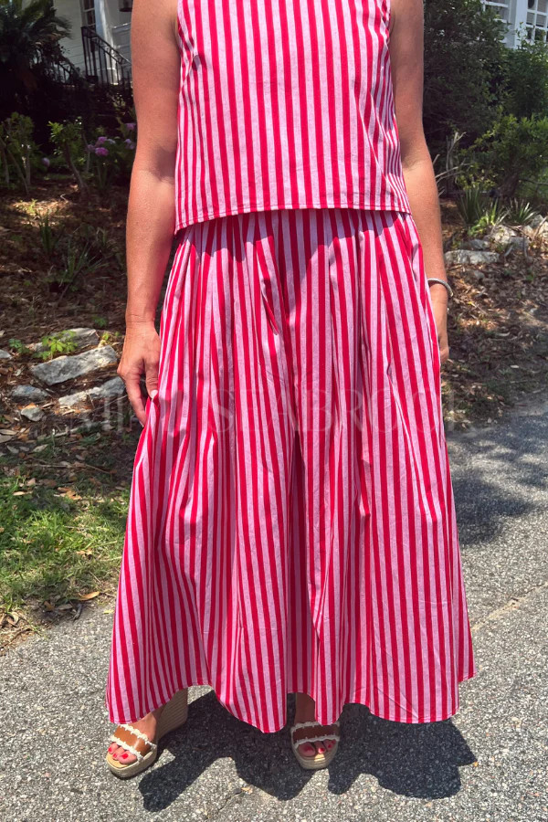 Bale skirt, red | Mimi Seabrook