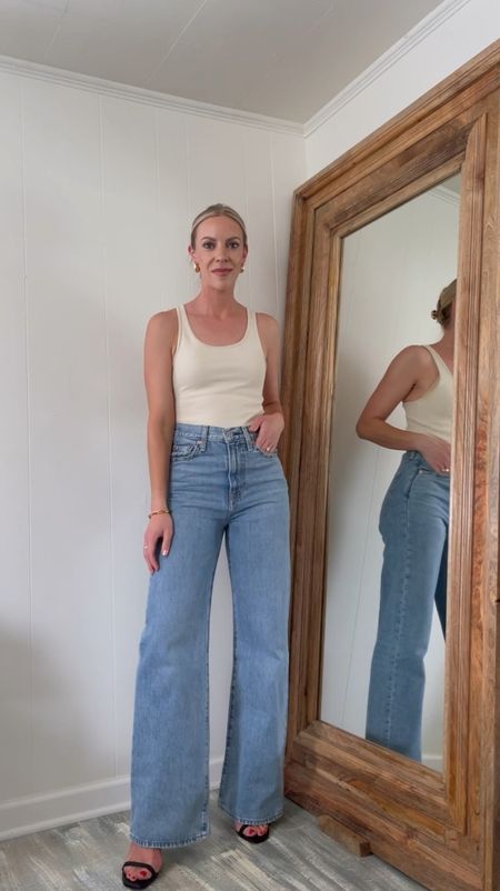 The most flattering pair of wide leg jeans - 30% off during Levi’s sitewide sale 

#LTKVideo #LTKFindsUnder100 #LTKSaleAlert