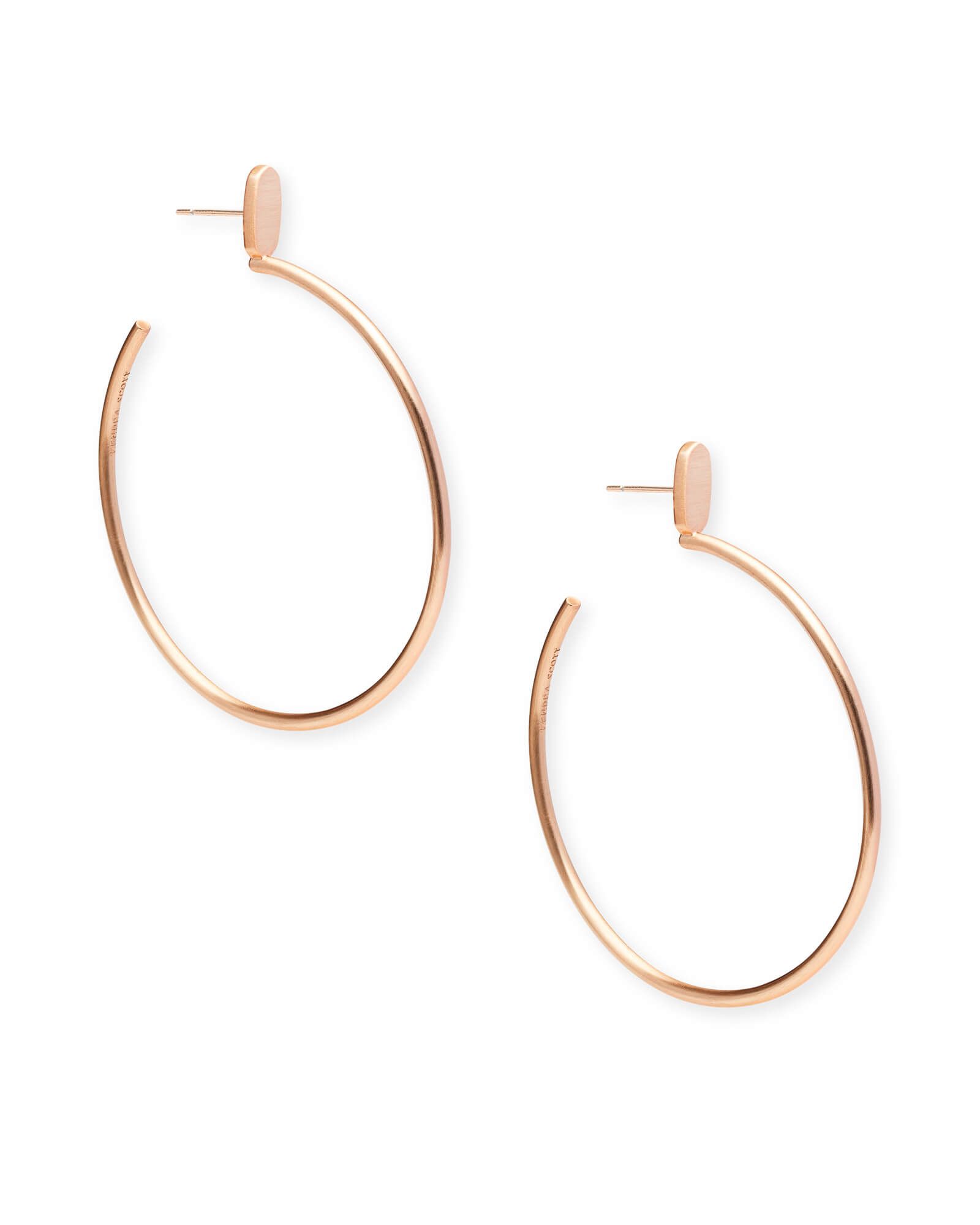 Pepper Hoop Earrings in Rose Gold | Kendra Scott